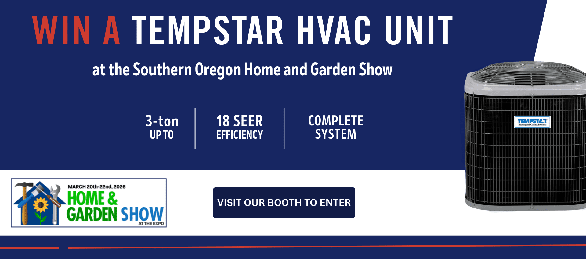 Air Express HVAC Unit giveaway for Southern Oregon Home and Garden Show